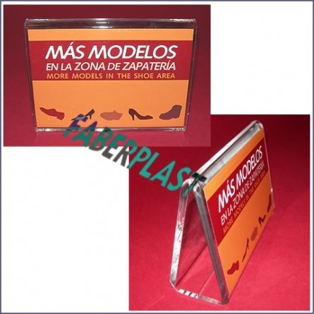 Display Metacrilato Zapateria
