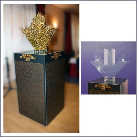 Expositor Metacrilato Caja Rural Ciudad Real