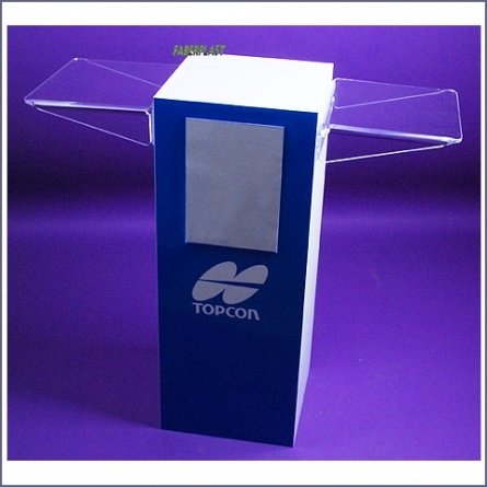 Expositor Metacrilato y Foamapan Topcon