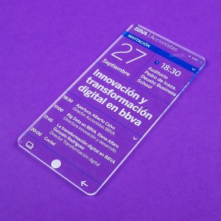 Pase metacrilato BBVA 