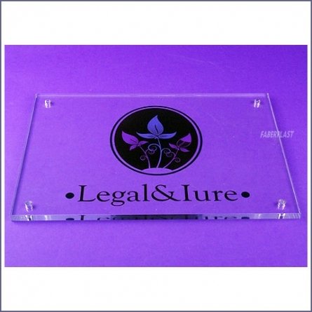 Placa Metacrilato Legal & Lure