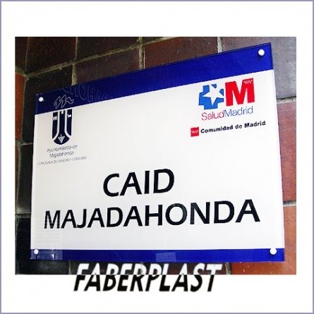 Placa Metacrilato Ayto. Majadahonda