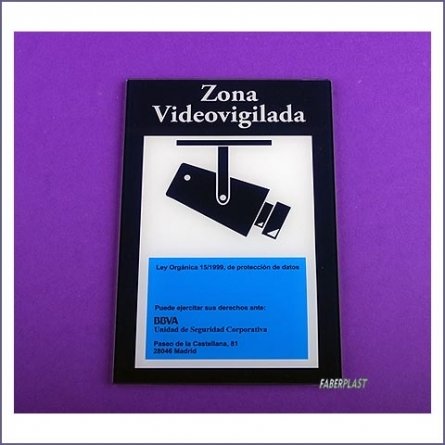 Placa Metacrilato Interiores Bbva