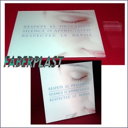 Placa Metacrilato Respete El Descanso