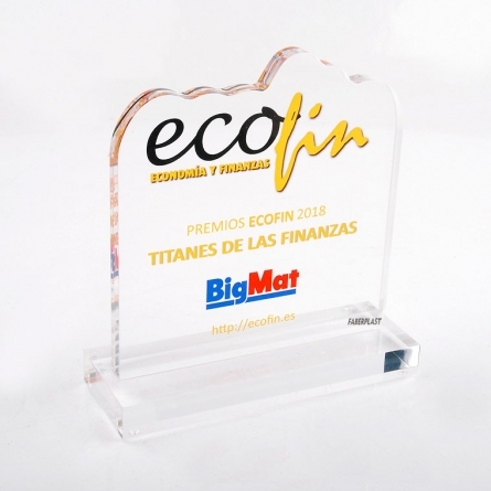 Trofeo metacrilato ECOFIN