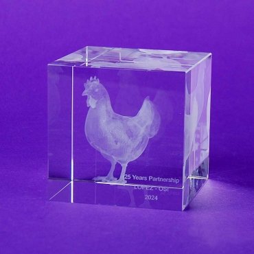 Bloques de cristal grabado